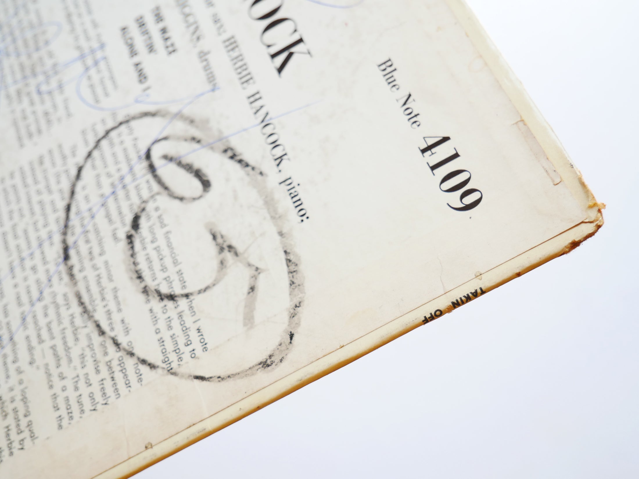 HERBIE HANCOCK Takin' Off LP BLUE NOTE 4109 US 1962 NY EAR MONO Freddie Hubbard