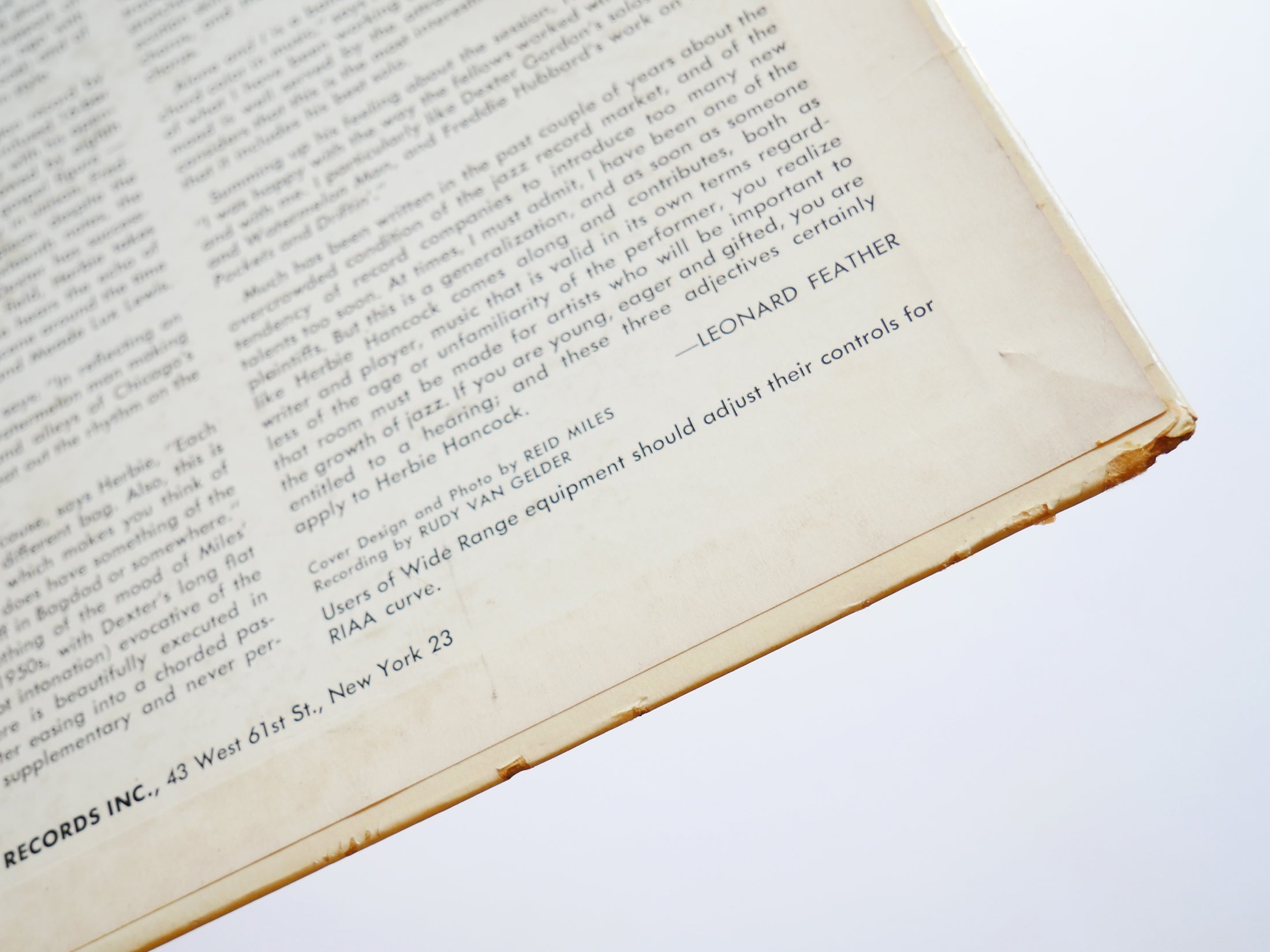 HERBIE HANCOCK Takin' Off LP BLUE NOTE 4109 US 1962 NY EAR MONO Freddie Hubbard