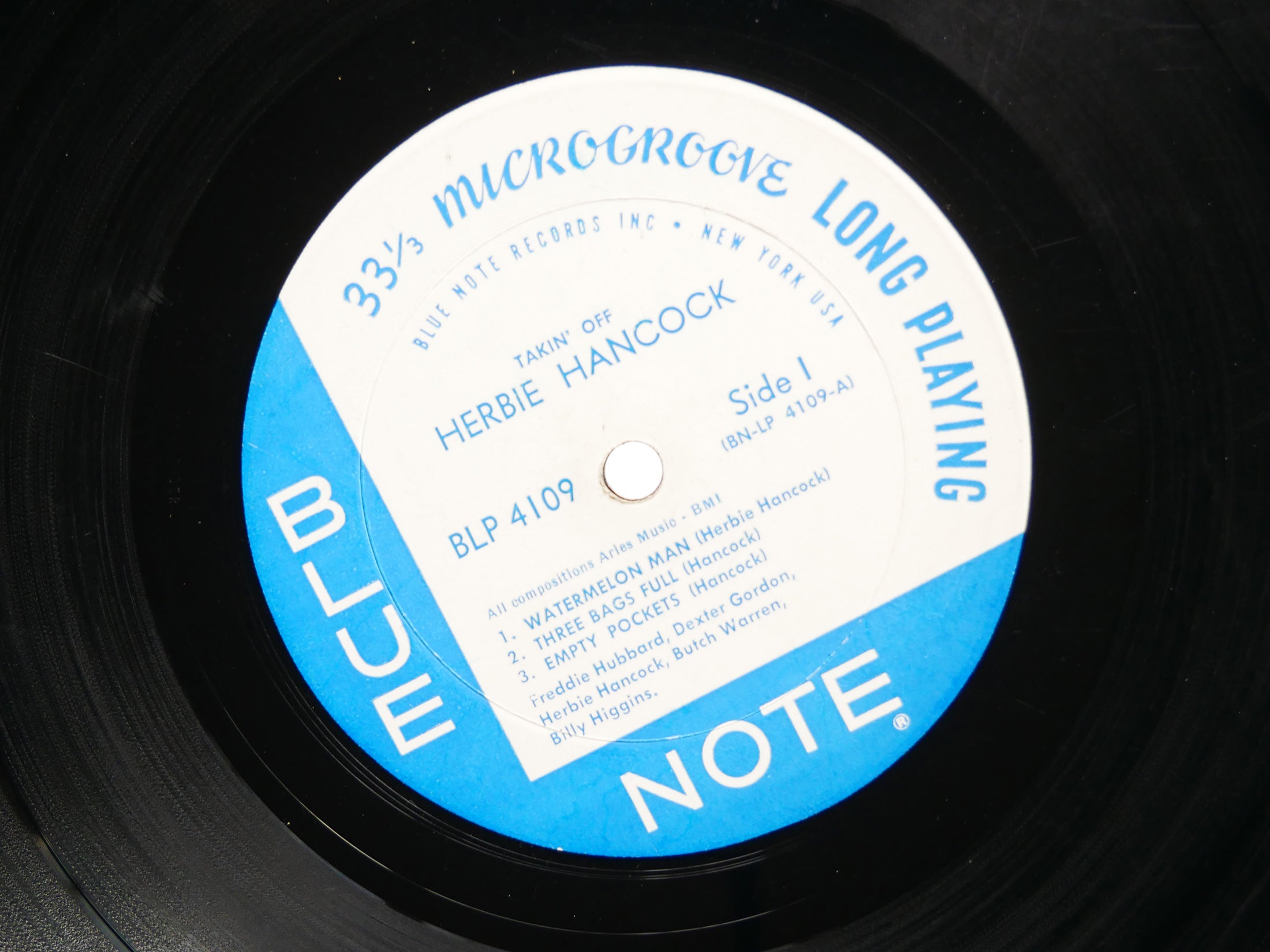 HERBIE HANCOCK Takin' Off LP BLUE NOTE 4109 US 1962 NY EAR MONO Freddie Hubbard