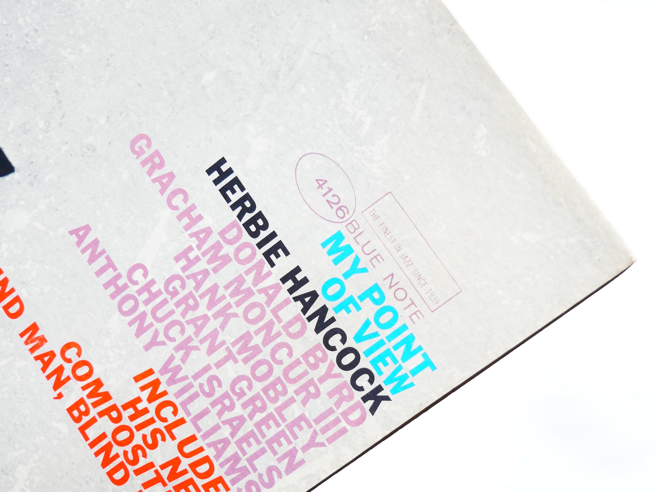 HERBIE HANCOCK My Point Of View LP BLUE NOTE BLP 4126 NY EAR MONO Hank Mobley