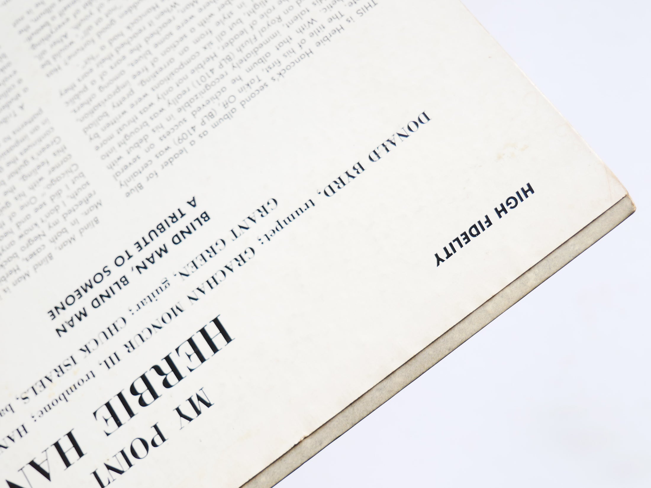 HERBIE HANCOCK My Point Of View LP BLUE NOTE BLP 4126 NY EAR MONO Hank Mobley