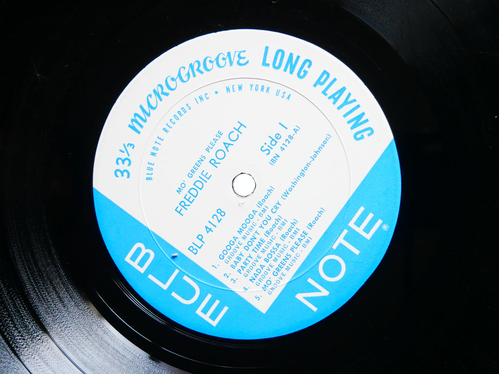 FREDDIE ROACH Mo' Greens Please LP BLUE NOTE BLP 4128 NY EAR MONO Kenny Burrell