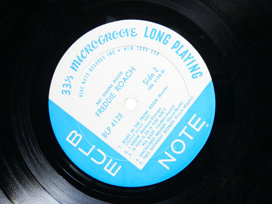 FREDDIE ROACH Mo' Greens Please LP BLUE NOTE BLP 4128 NY EAR MONO Kenny Burrell