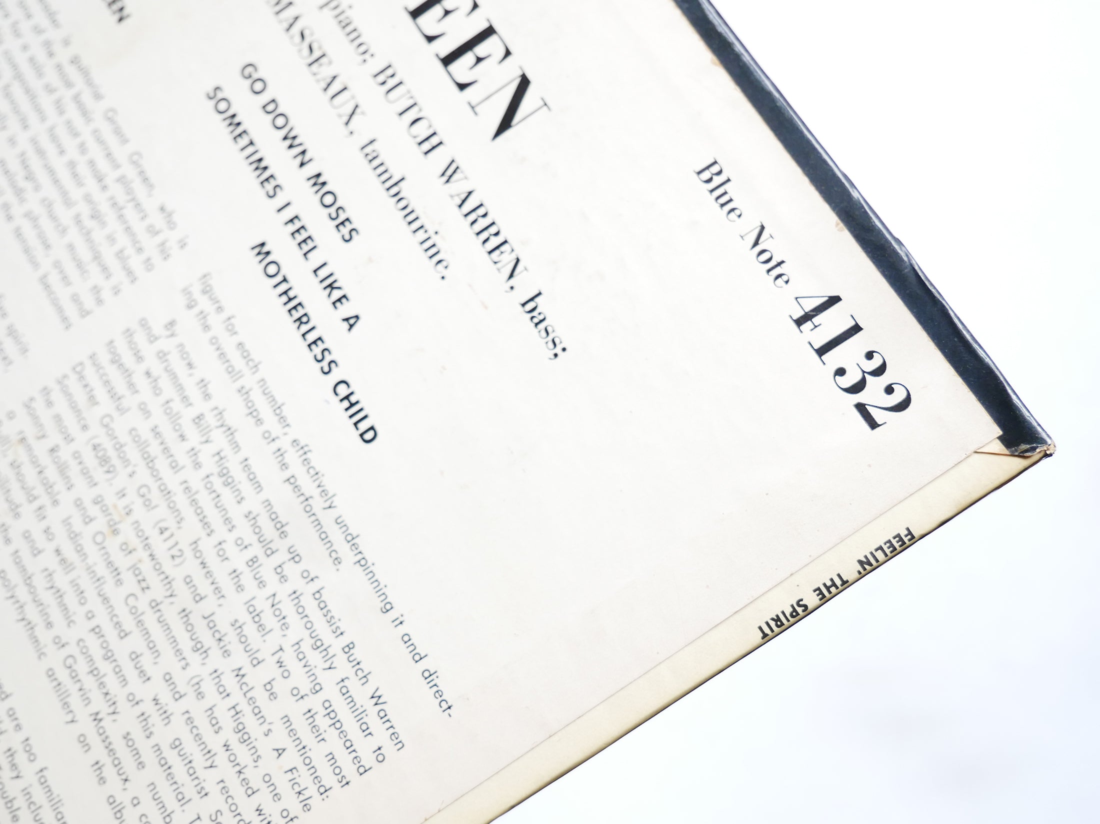 GRANT GREEN Feelin' The Spirit LP BLUE NOTE BLP 4132 NY EAR MONO Herbie Hancock