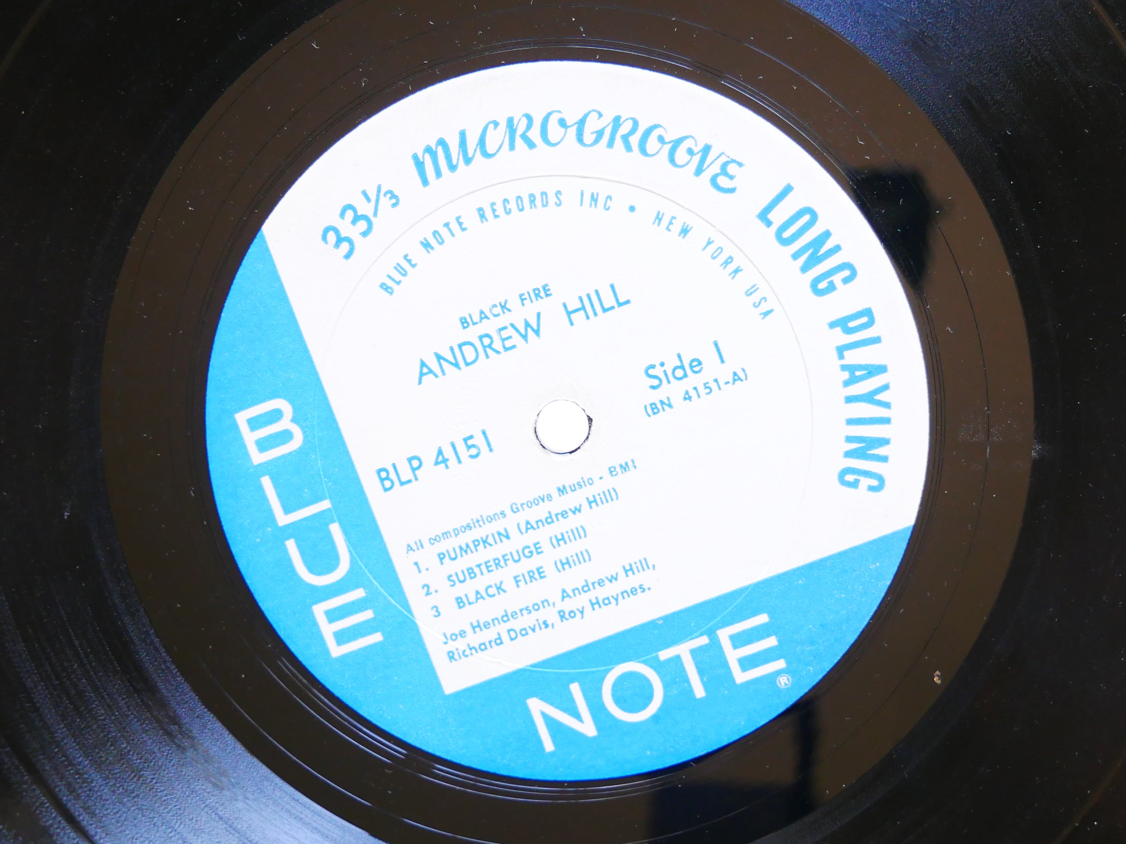 ANDREW HILL Black Fire LP BLUE NOTE BLP 4151 US 1964 NY EAR MONO