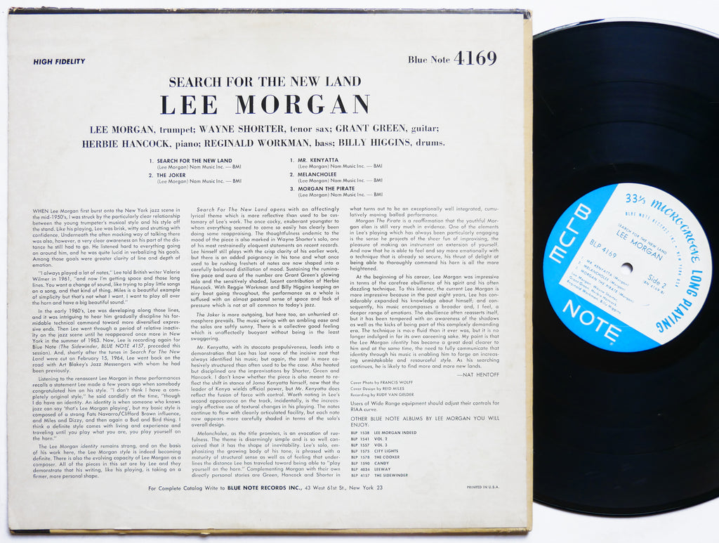 LEE MORGAN Search For The New Land LP BLUE NOTE 4169 NY EAR MONO Wayne Shorter