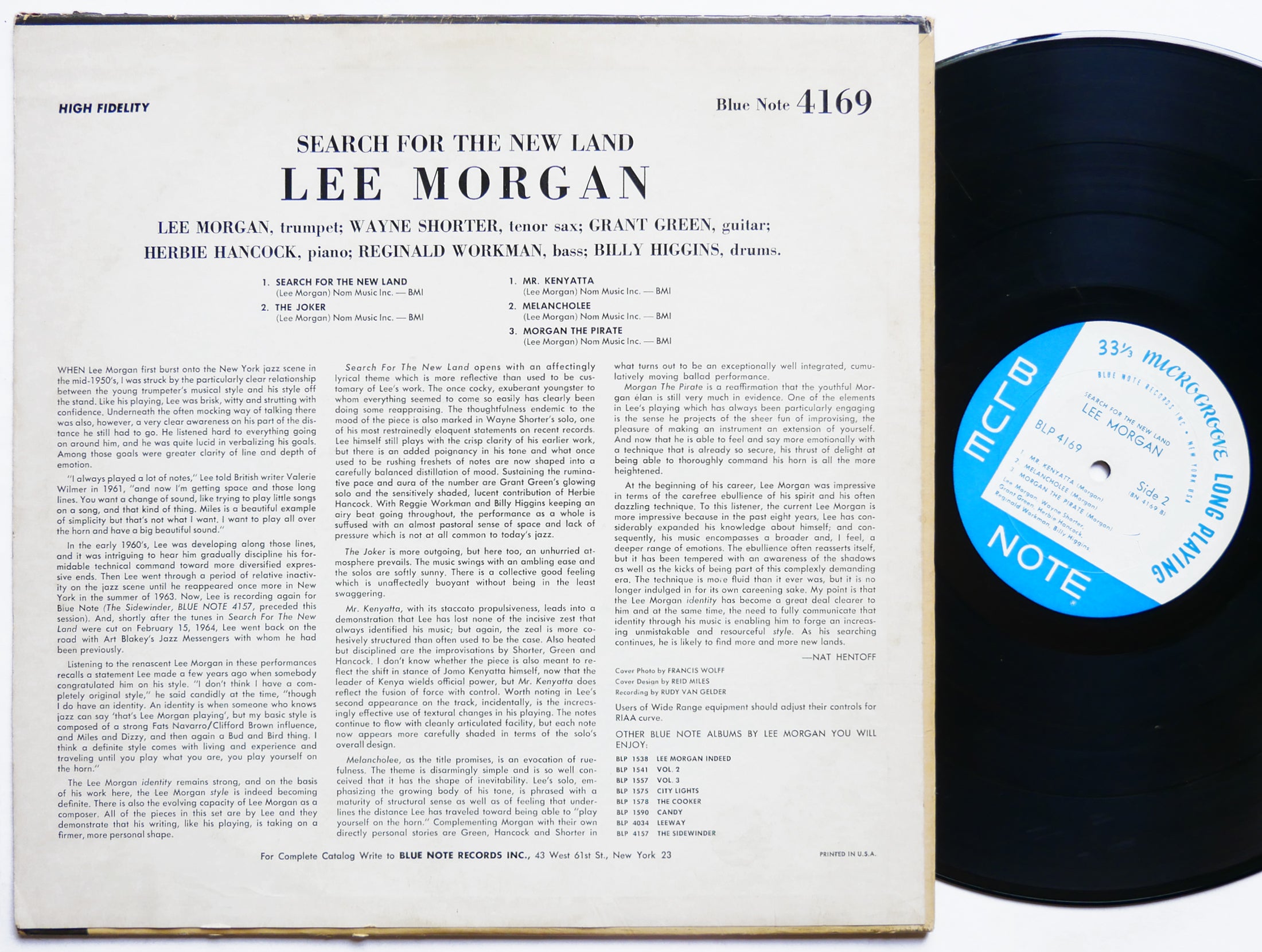 LEE MORGAN Search For The New Land LP BLUE NOTE 4169 NY EAR MONO Wayne Shorter
