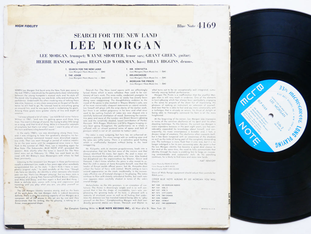 LEE MORGAN Search For The New Land LP BLUE NOTE BLP 4169 NY MONO Wayne Shorter