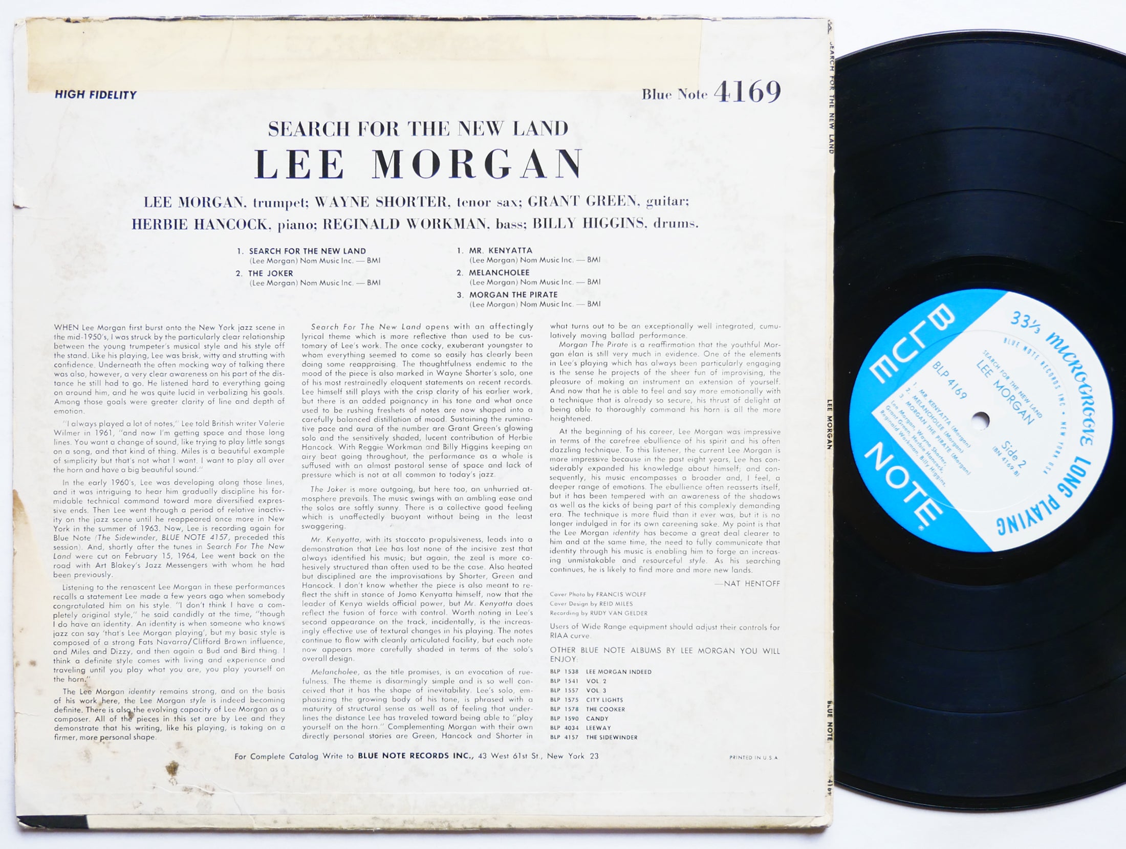 LEE MORGAN Search For The New Land LP BLUE NOTE BLP 4169 NY MONO Wayne Shorter