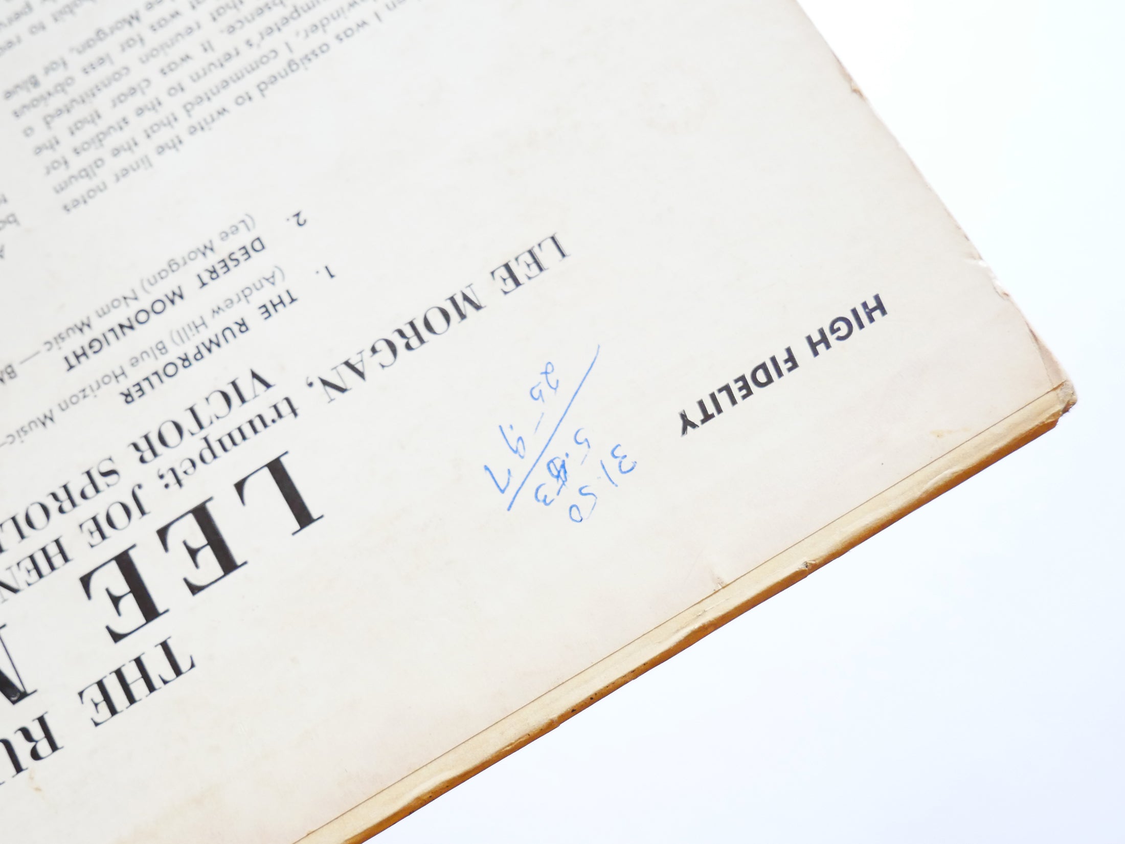 LEE MORGAN The Rumproller LP BLUE NOTE BLP 4199 US '65 NY EAR MONO Joe Henderson