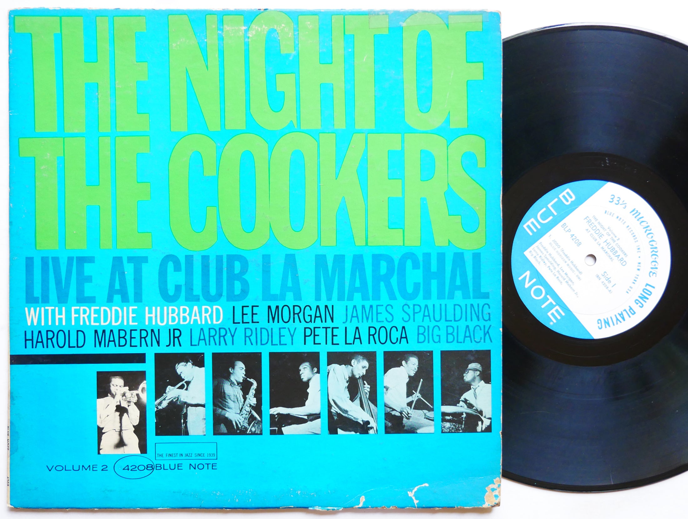 FREDDIE HUBBARD Night Of The Cookers 2 LP BLUE NOTE 4208 NY EAR MONO Lee Morgan