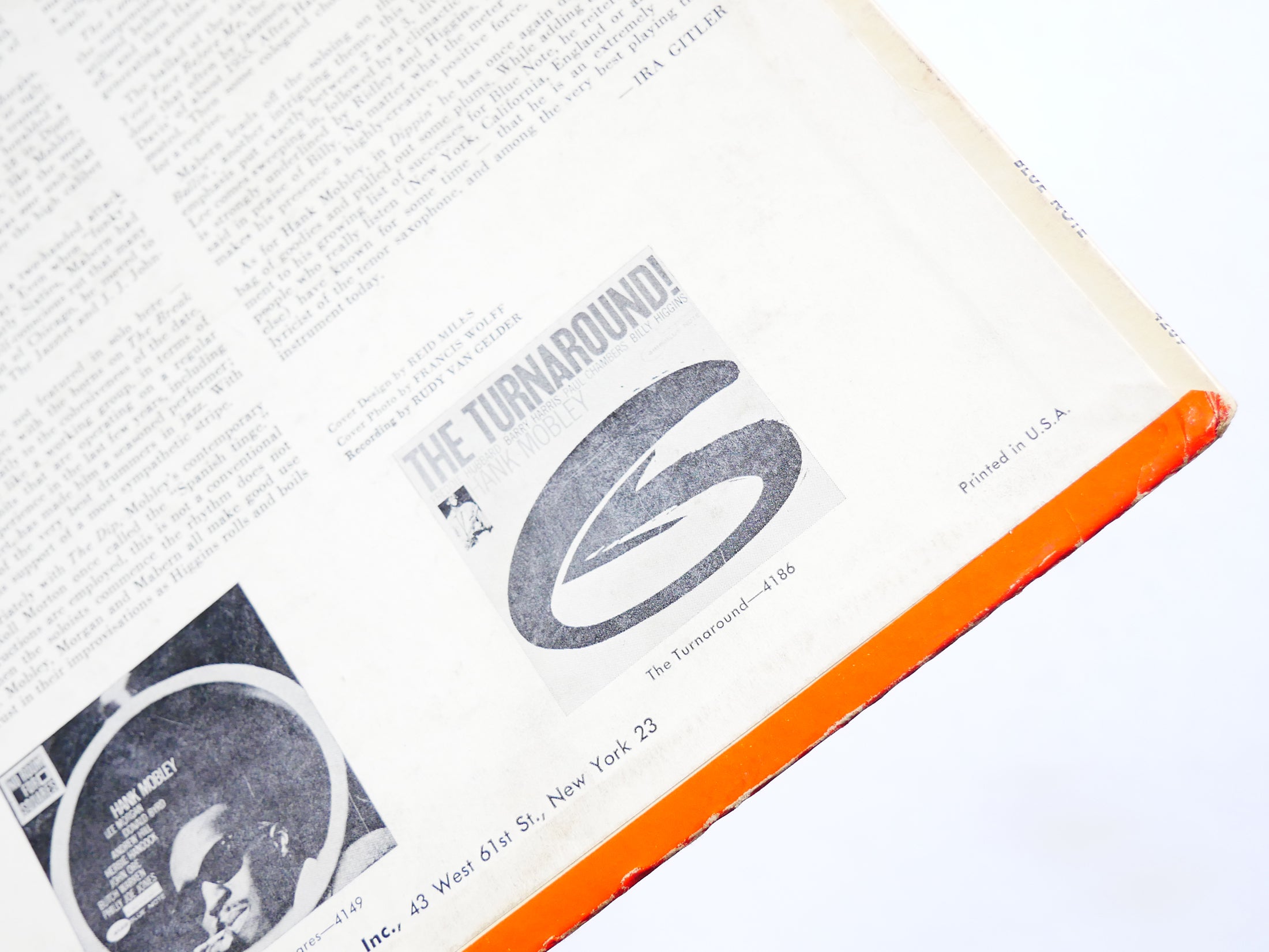 HANK MOBLEY Dippin' LP BLUE NOTE BLP 4209 US 1966 MONO Lee Morgan Billy Higgins