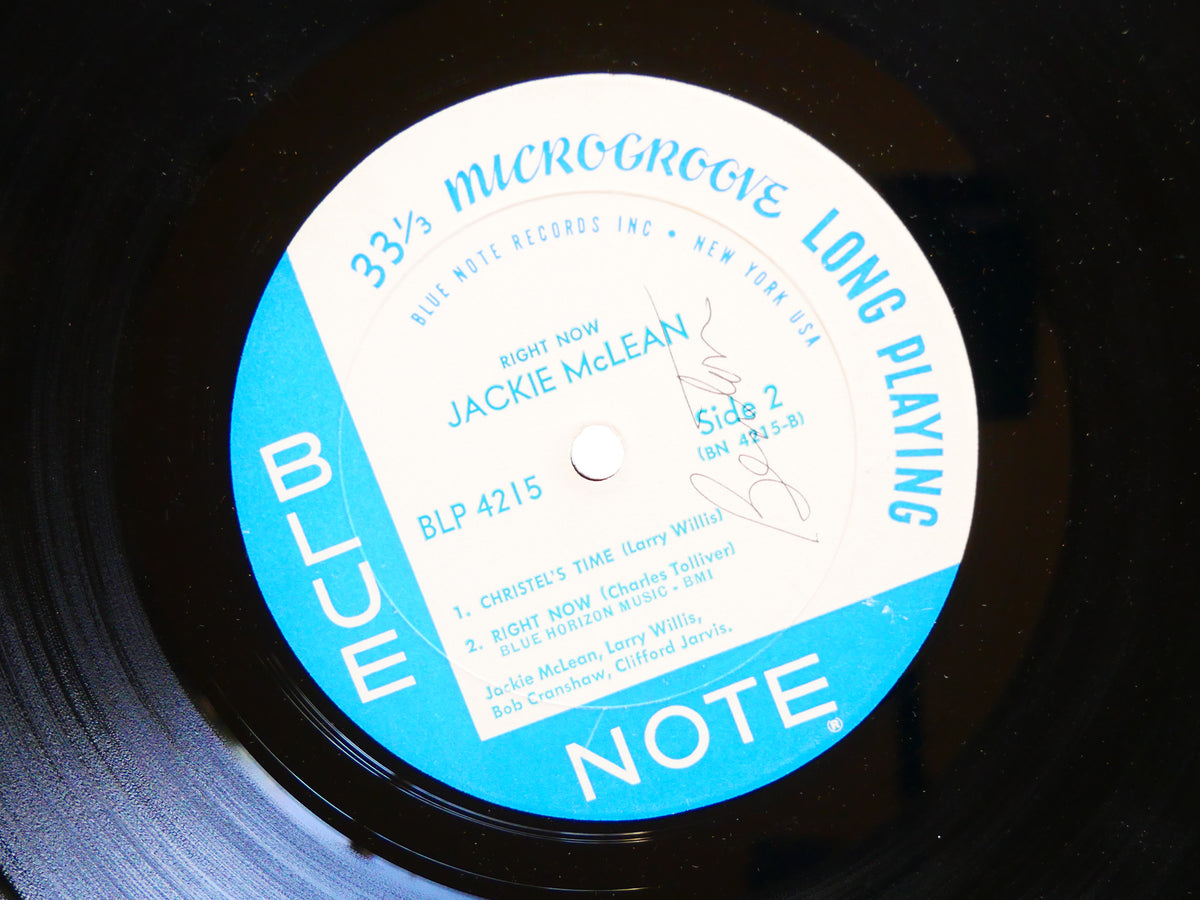 JACKIE MCLEAN Right Now! LP BLUE NOTE BLP 4215 US 1966 NY RVG MONO Larry Willis
