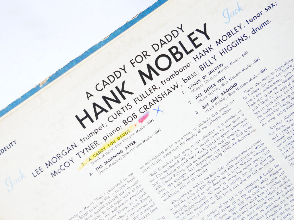 HANK MOBLEY A Caddy For Daddy LP BLUE NOTE BLP 4230 US 1966 NY MONO Lee Morgan