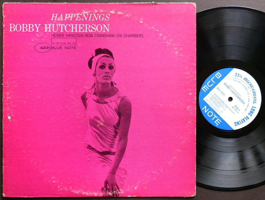 BOBBY HUTCHERSON Happenings LP BLUE NOTE 4231 US 1967 NY RVG MONO Herbie Hancock