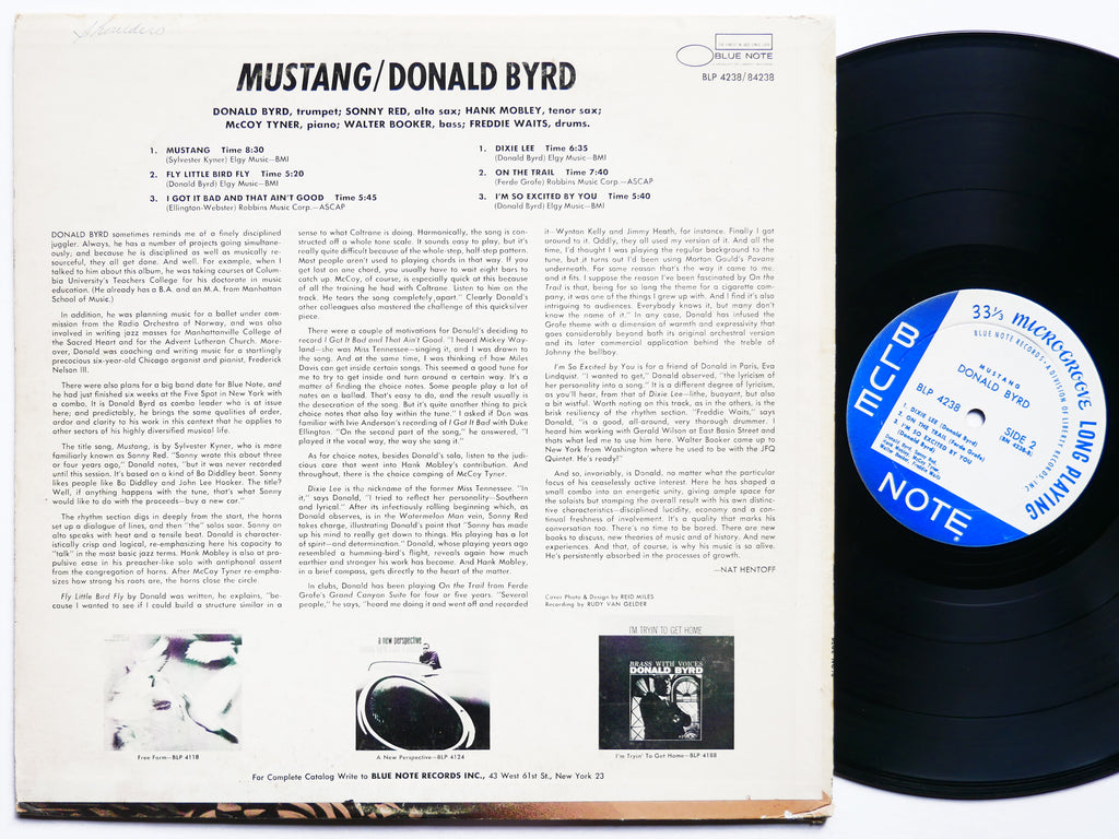 DONALD BYRD Mustang! LP BLUE NOTE BLP 4238 US 1968 MONO Hank Mobley McCoy Tyner
