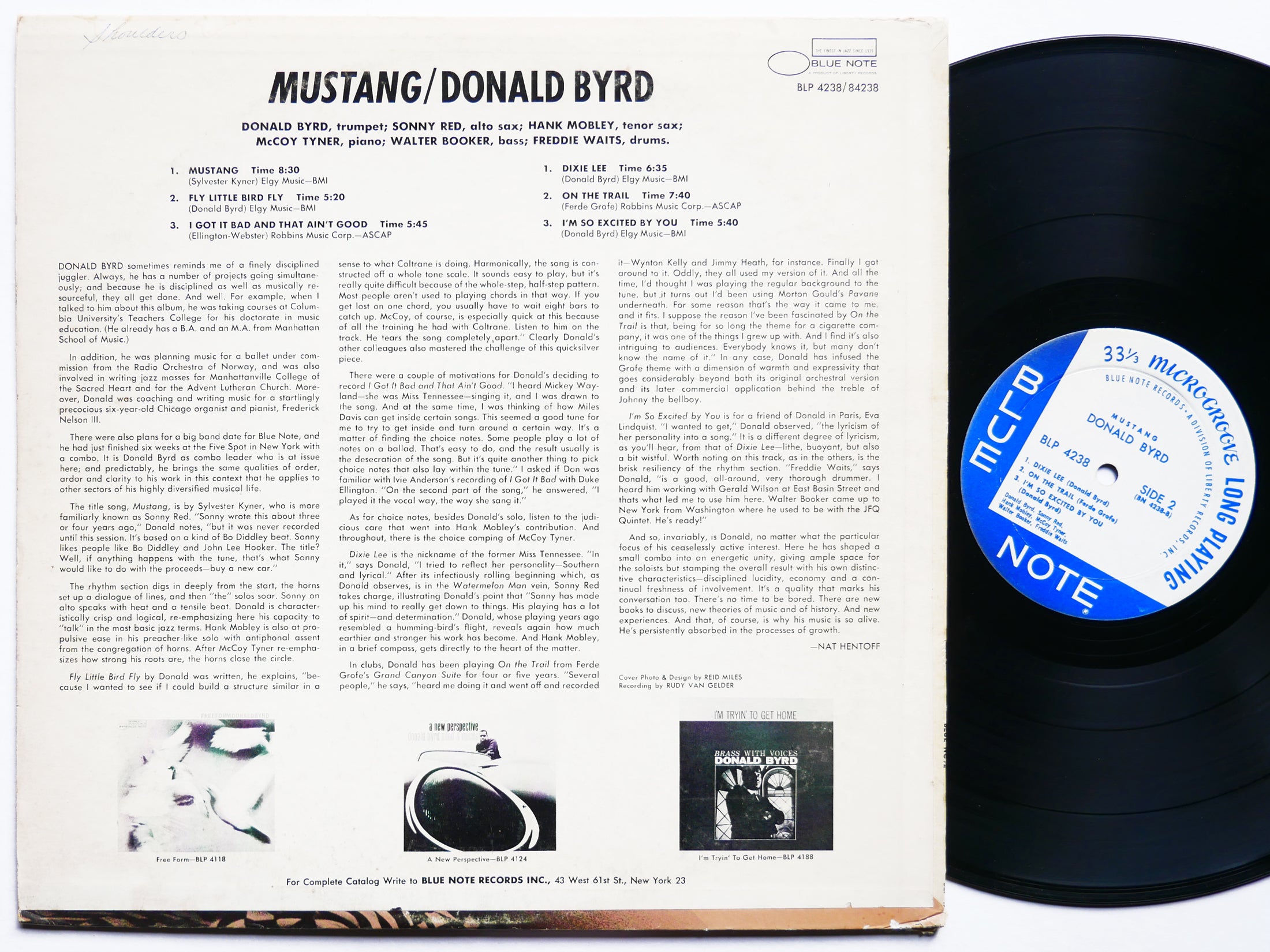DONALD BYRD Mustang! LP BLUE NOTE BLP 4238 US 1968 MONO Hank Mobley McCoy Tyner