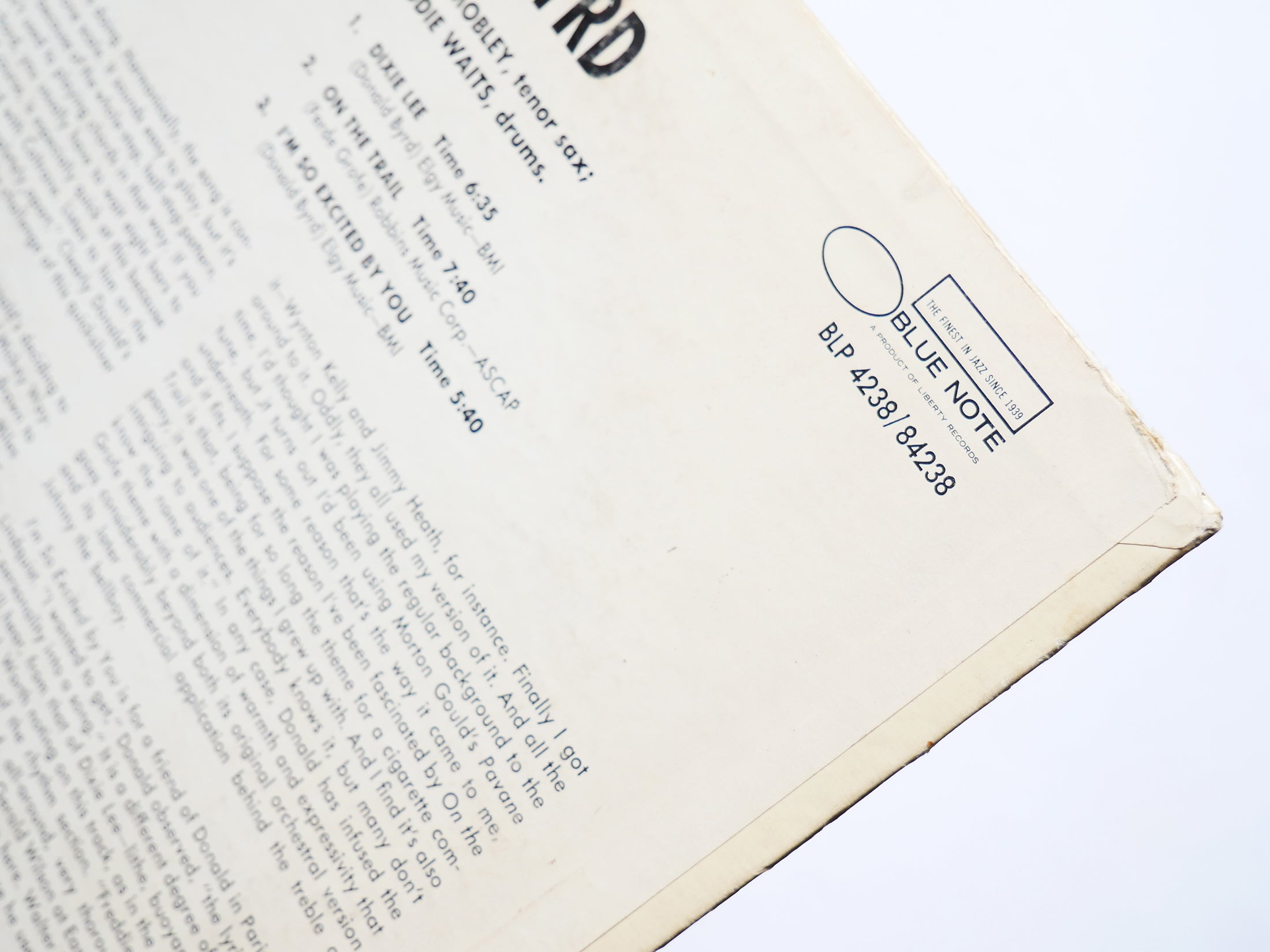 DONALD BYRD Mustang! LP BLUE NOTE BLP 4238 US 1968 MONO Hank Mobley McCoy Tyner