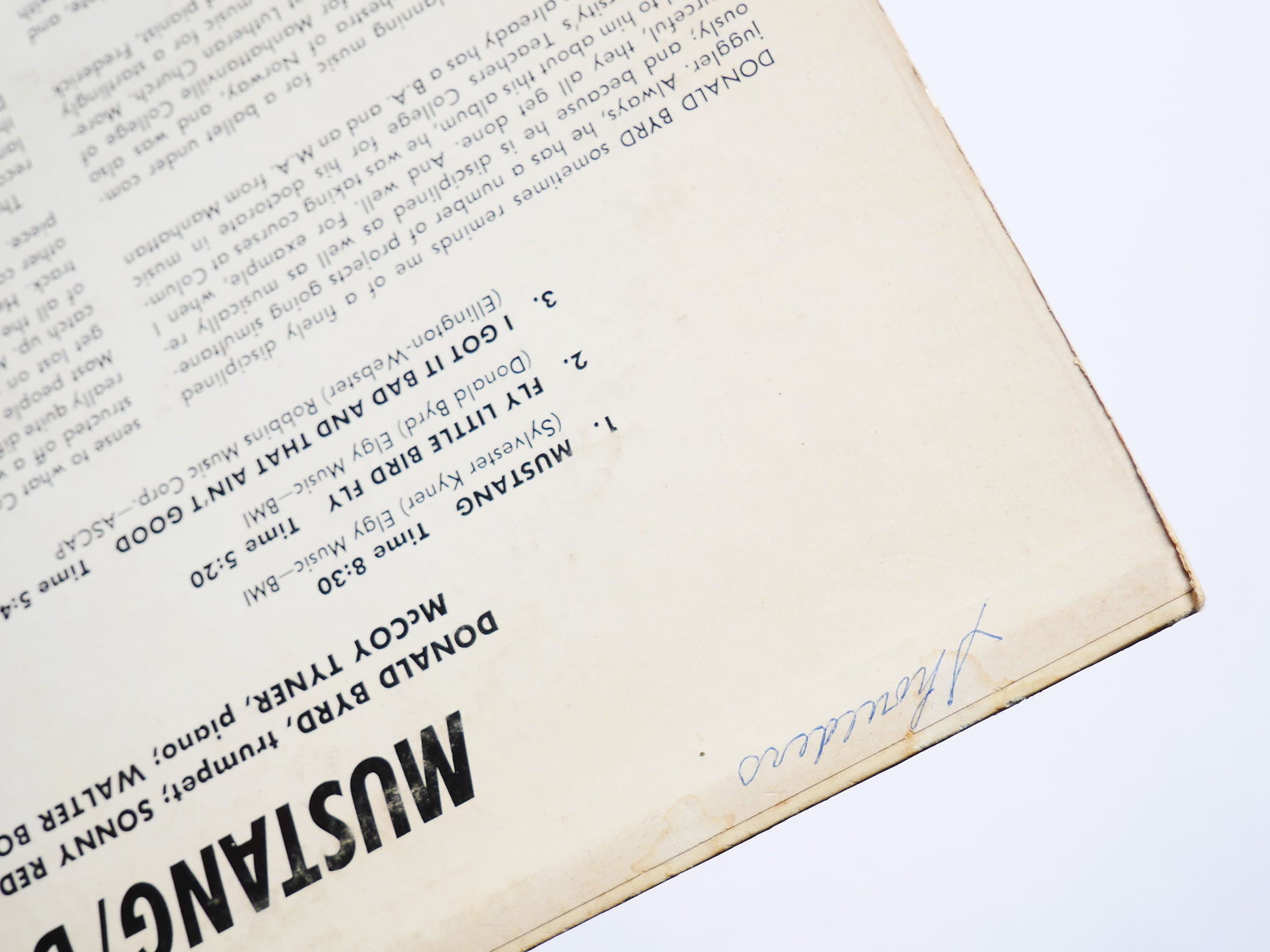 DONALD BYRD Mustang! LP BLUE NOTE BLP 4238 US 1968 MONO Hank Mobley McCoy Tyner