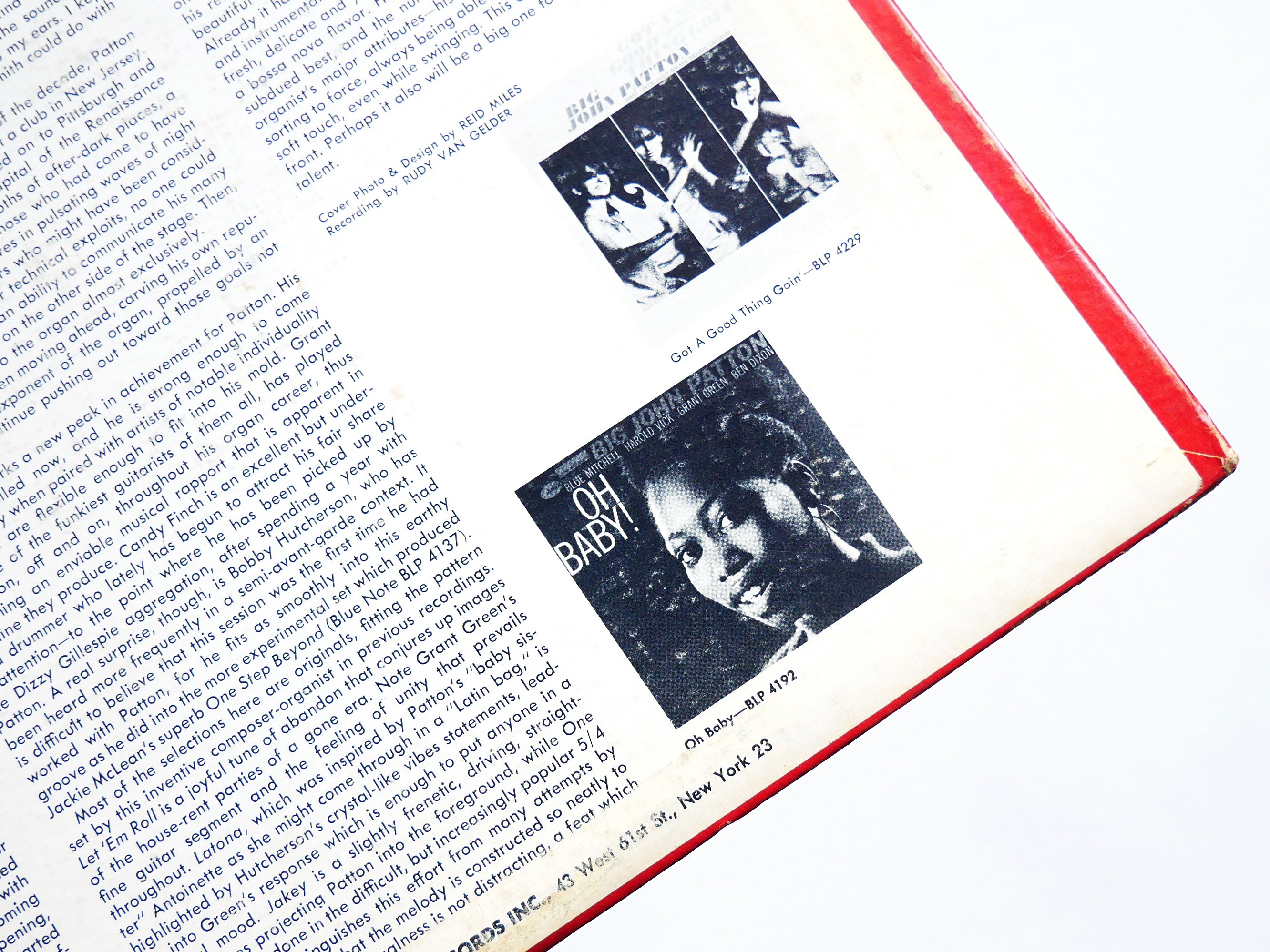 BIG JOHN PATTON Let 'Em Roll LP BLUE NOTE BLP 4239 NY RVG MONO Bobby Hutcherson