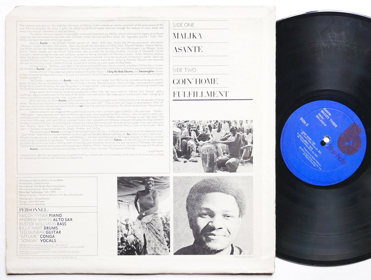 MCCOY TYNER Asante LP BLUE NOTE BN-LA223-G US 1974 Buster Williams Mtume