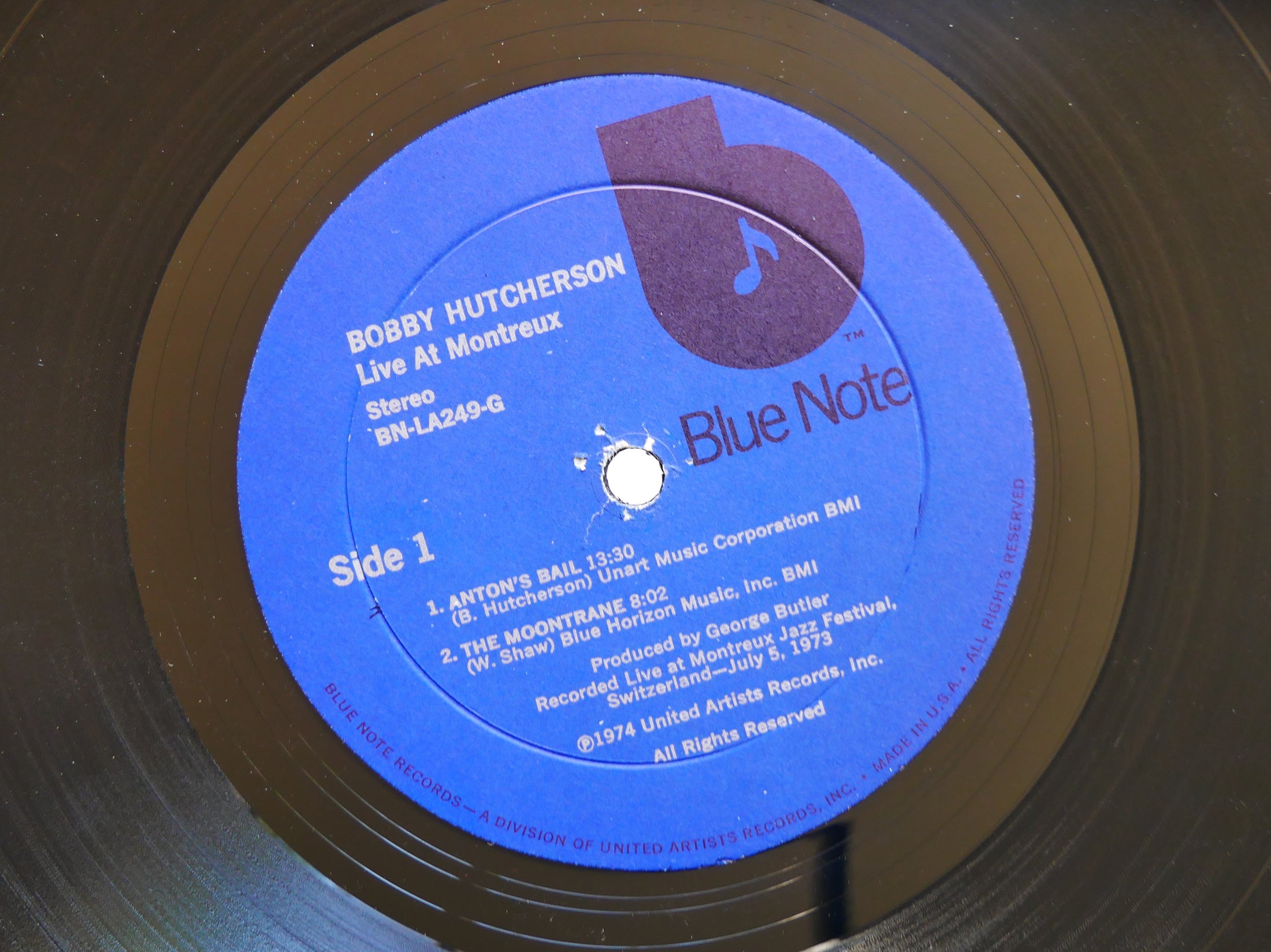 BOBBY HUTCHERSON Live At Montreux LP BLUE NOTE BN-LA249-G US 1974 Woody Shaw VG+