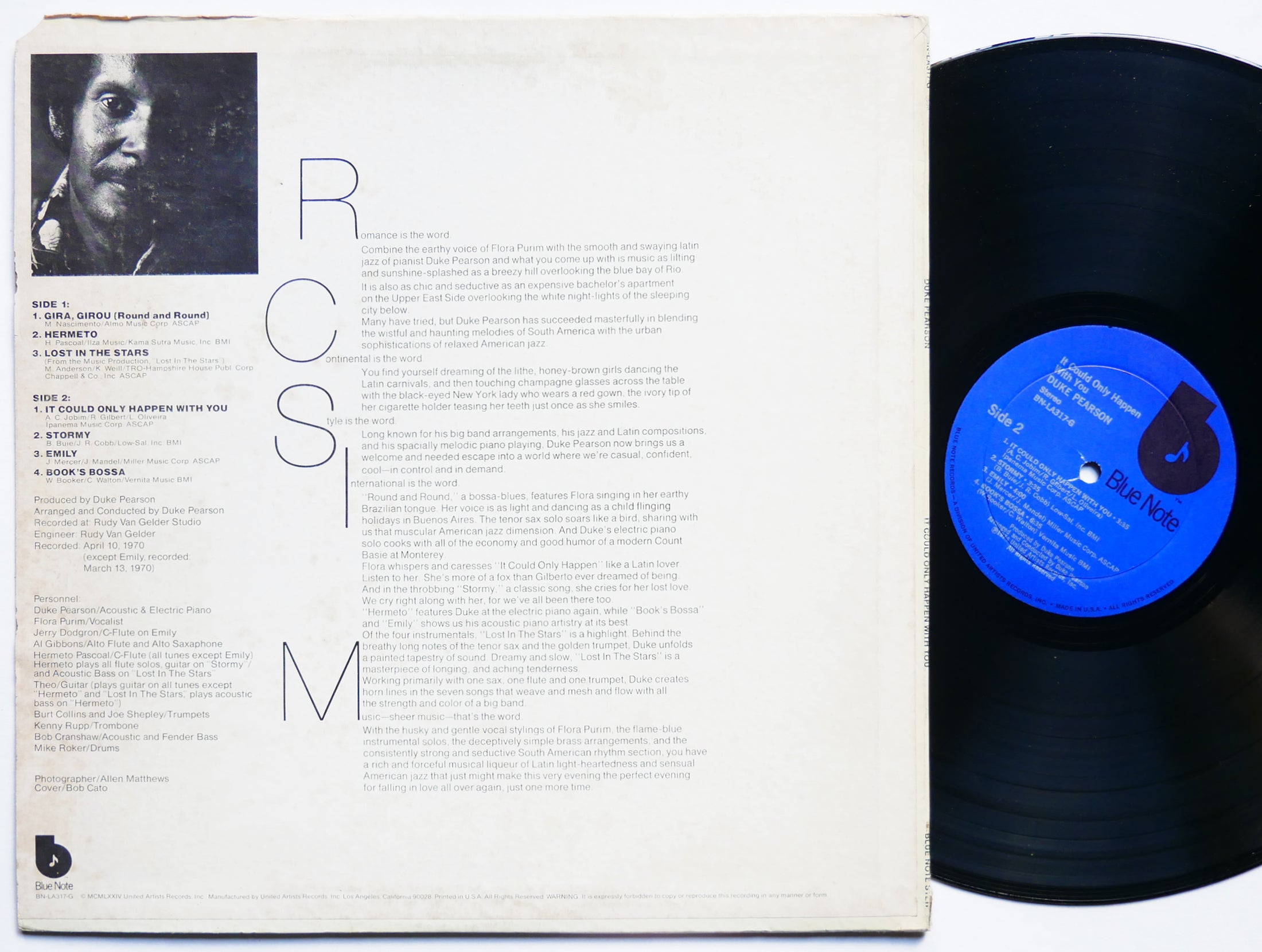 DUKE PEARSON It Could Only Happen With You LP BLUE NOTE BN-LA317-G US 1974