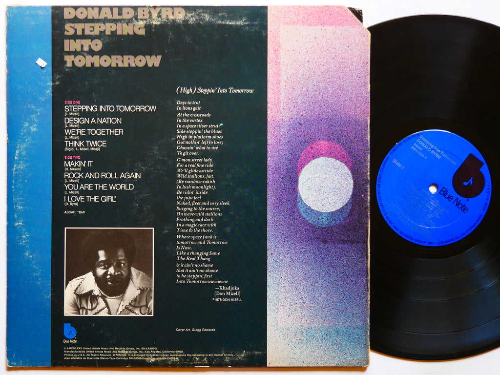 DONALD BYRD Stepping Into Tomorrow LP BLUE NOTE BN-LA368-G US 1975 Mizell Bros