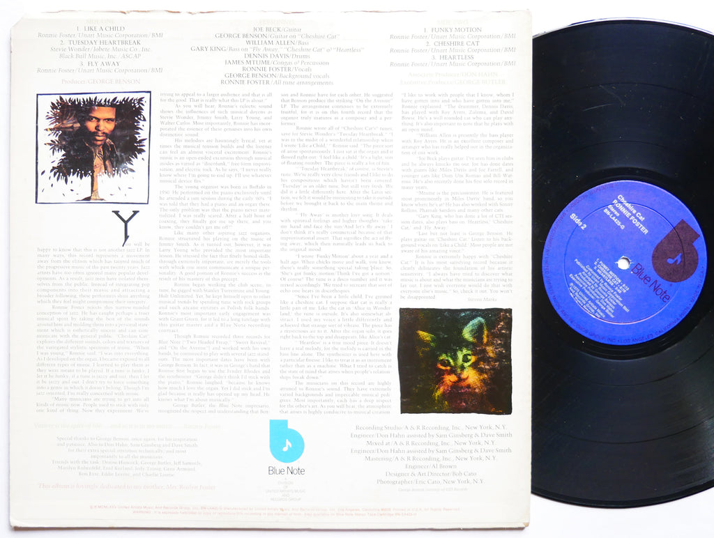 RONNIE FOSTER Cheshire Cat LP BLUE NOTE BN-LA425-G US 1975 George Benson VG+