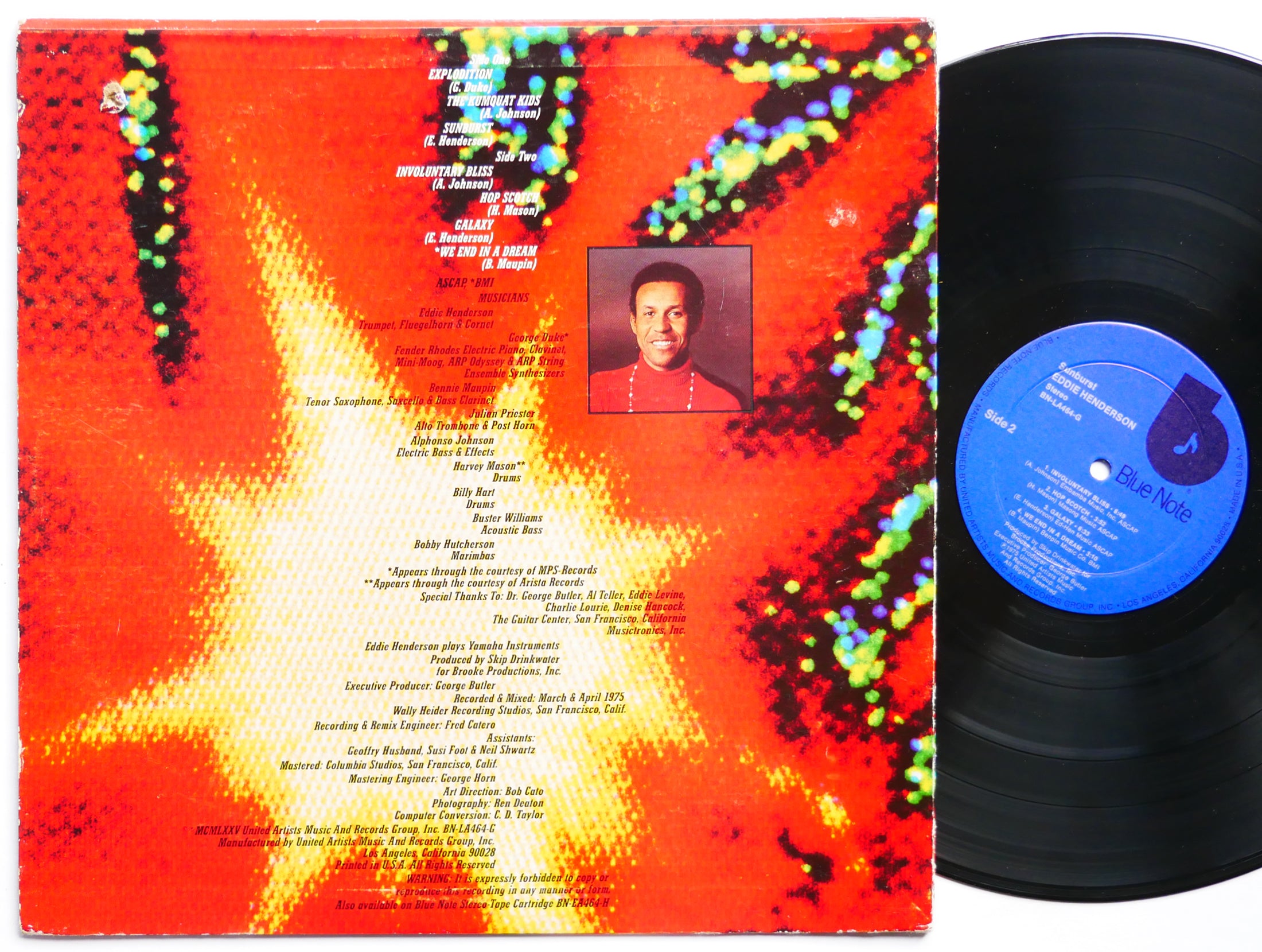 EDDIE HENDERSON Sunburst LP BLUE NOTE BN-LA464-G Bobby Hutcherson Bennie Maupin