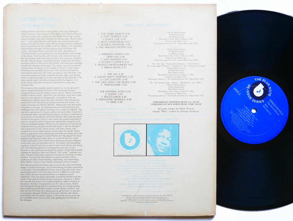 HERBIE NICHOLS The Third World 2 x LP BLUE NOTE BN-LA485-H2 US 1975 Art Blakey