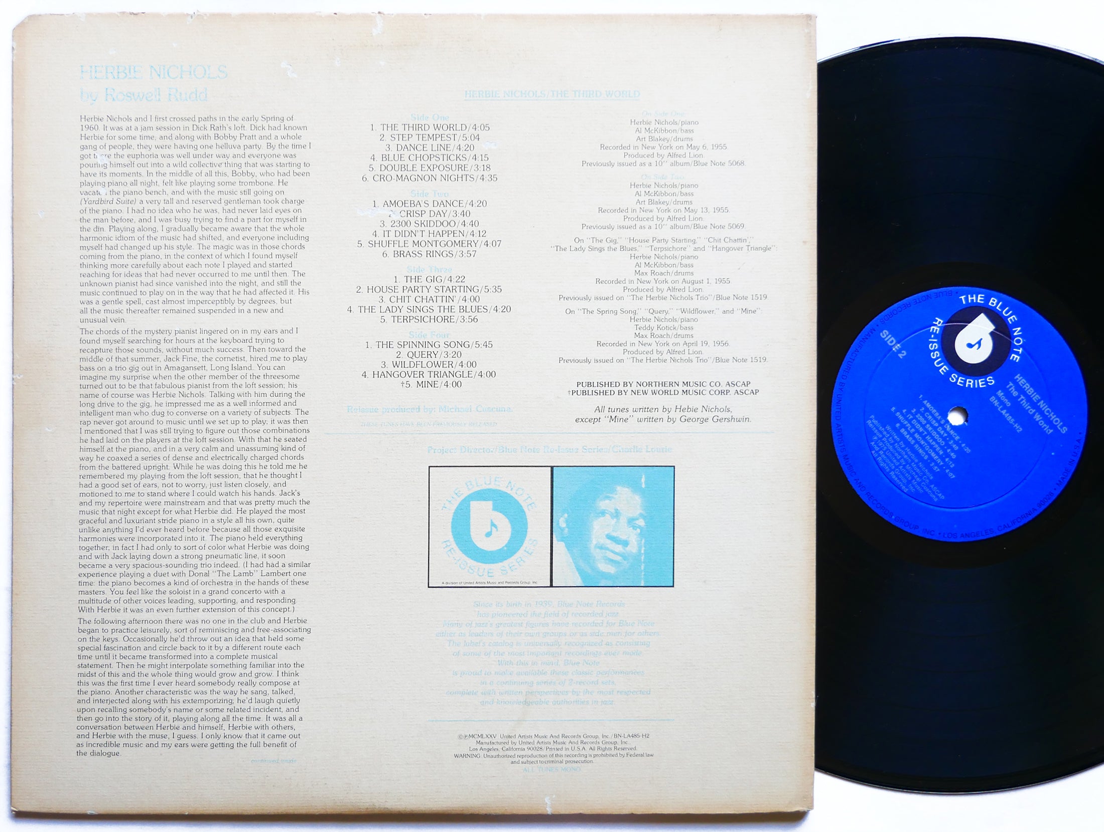 HERBIE NICHOLS The Third World 2 x LP BLUE NOTE BN-LA485-H2 US 1975 Art Blakey
