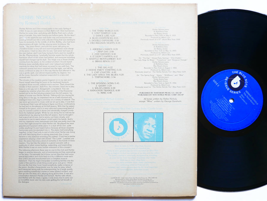 HERBIE NICHOLS The Third World 2 x LP BLUE NOTE BN-LA485-H2 US 1975 Art Blakey