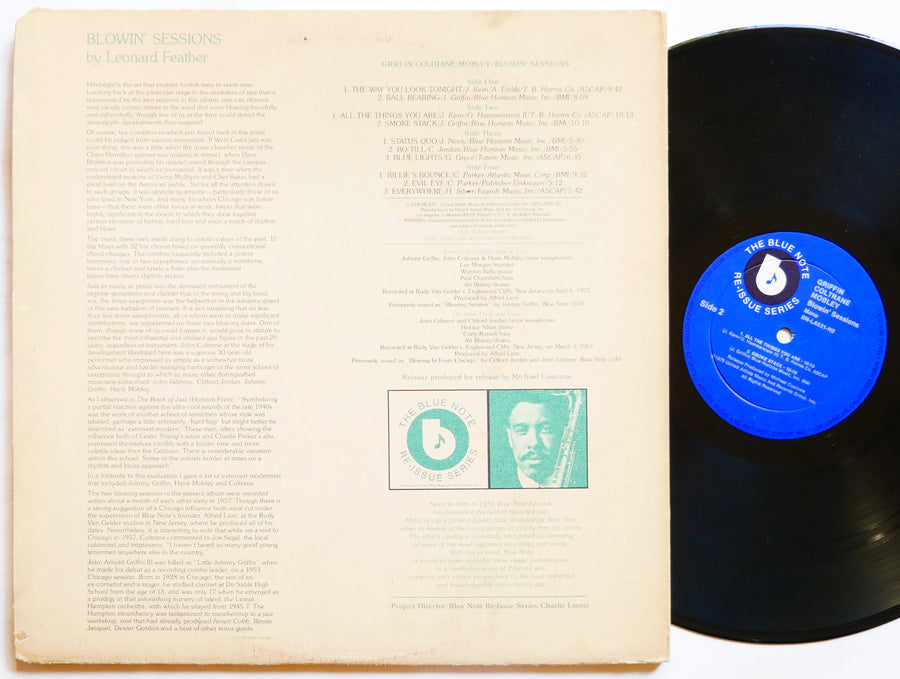 JOHNNY GRIFFIN JOHN COLTRANE HANK MOBLEY Blowin' Sessions LP BLUE NOTE BN LA521