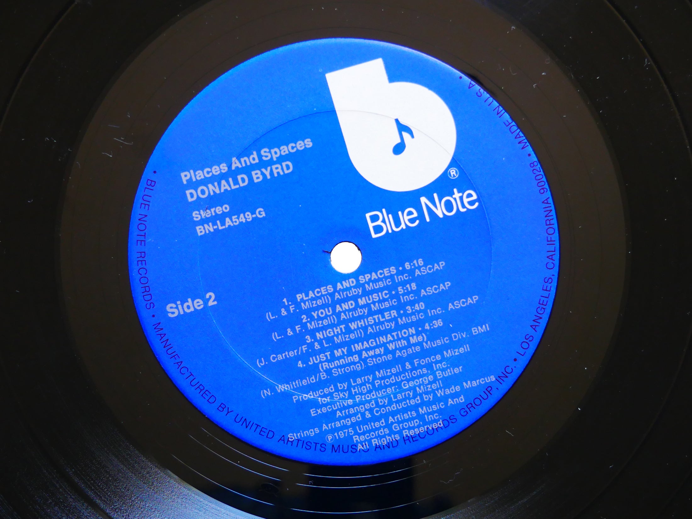 DONALD BYRD Places And Spaces LP BLUE NOTE BN-LA549-G US 1975 Mizell Bro VG+