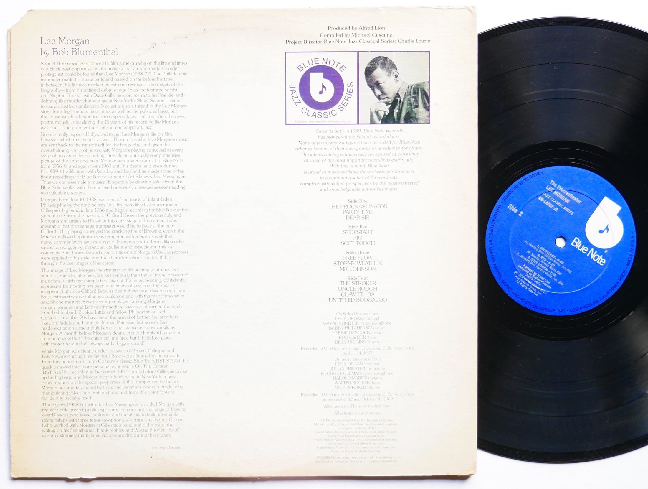 LEE MORGAN The Procrastinator 2 x LP BLUE NOTE BN-LA582-J2 US 1978 Wayne Shorter