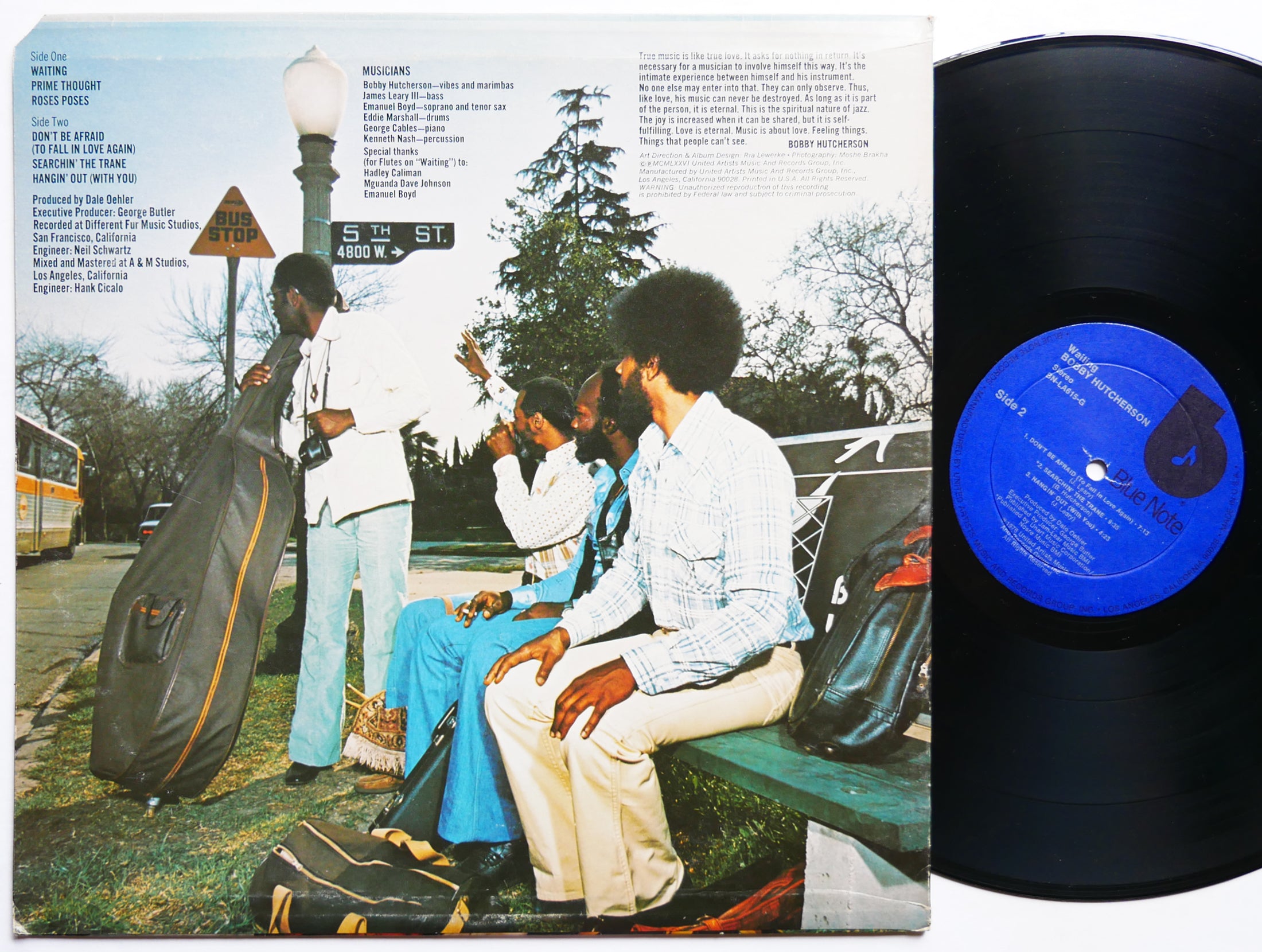 BOBBY HUTCHERSON Waiting LP BLUE NOTE BN-LA615-G US 1976 Jazz Funk George Cables