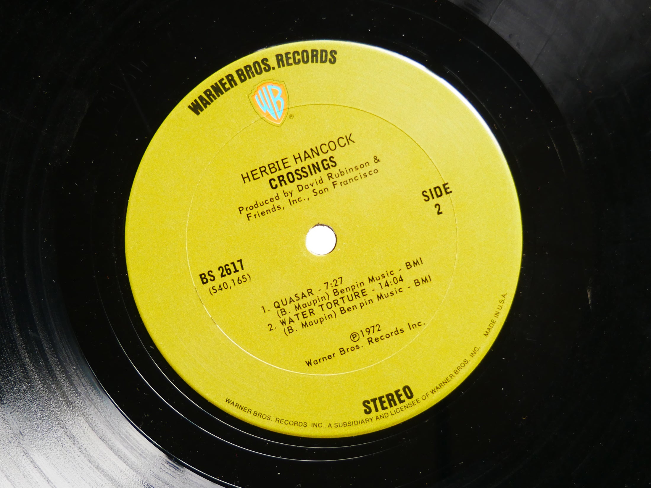 HERBIE HANCOCK Crossings LP WARNER BS 2617 US 1972 Bennie Maupin Buster Williams