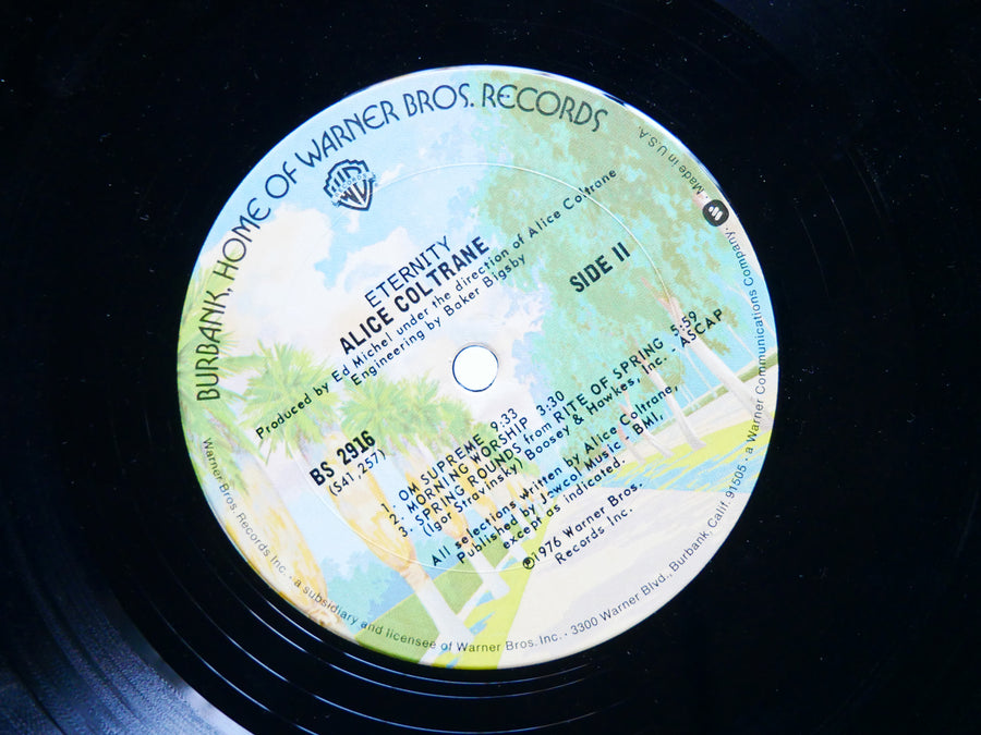 ALICE COLTRANE Eternity LP WARNER BROS. RECORDS BS 2916 US 1976 Charlie Haden