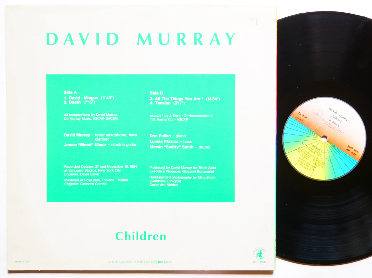 DAVID MURRAY Children LP BLACK SAINT BSR 0089 ITALY 1985 Don Pullen