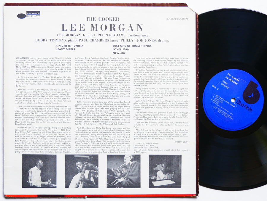 LEE MORGAN The Cooker LP BLUE NOTE BST 81578 US 1973 Bobby Timmons Pepper Adams