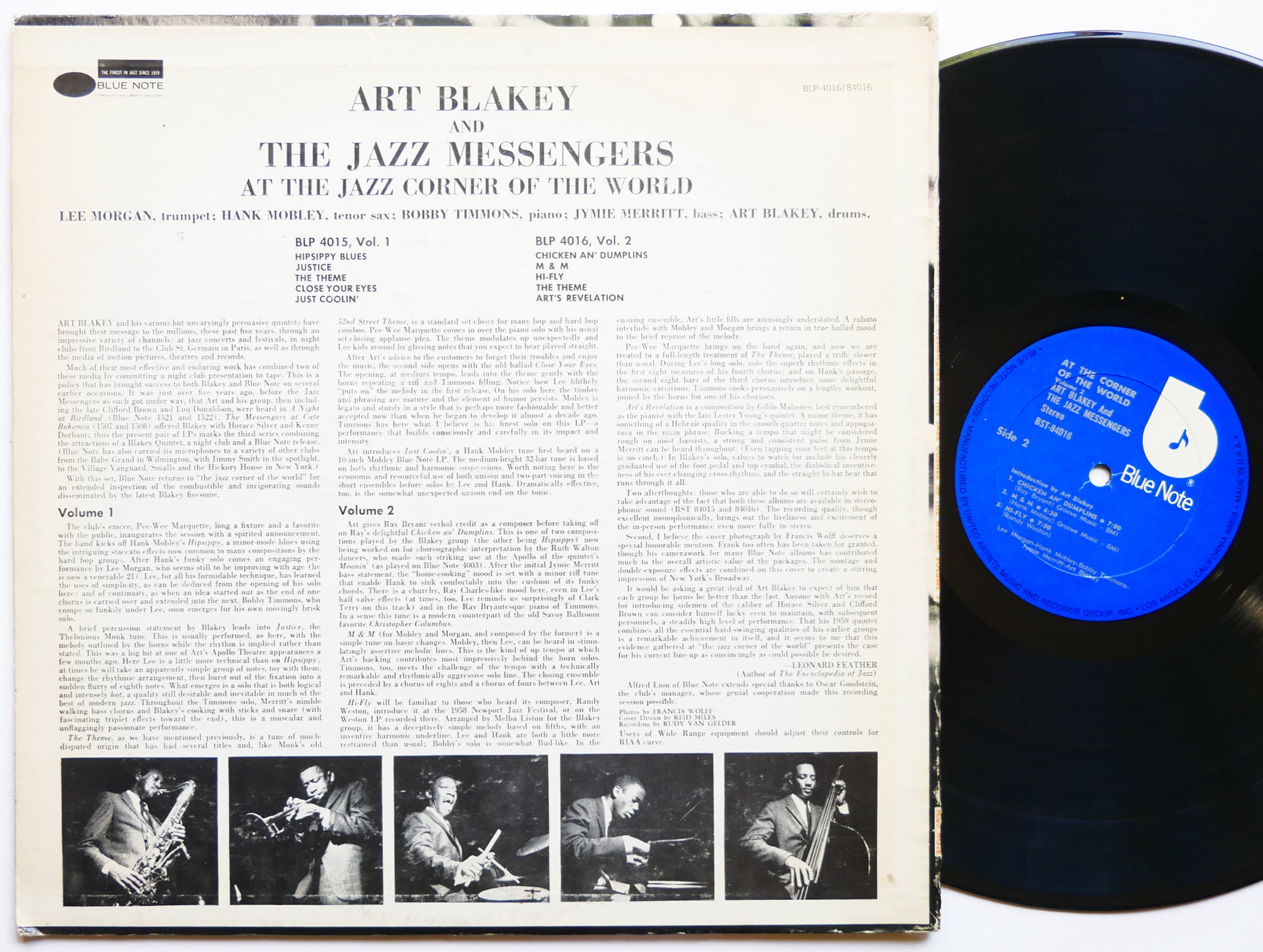 ART BLAKEY At The Jazz Corner Of The World Vol. 2 LP BLUE NOTE BST-84016 US 1977