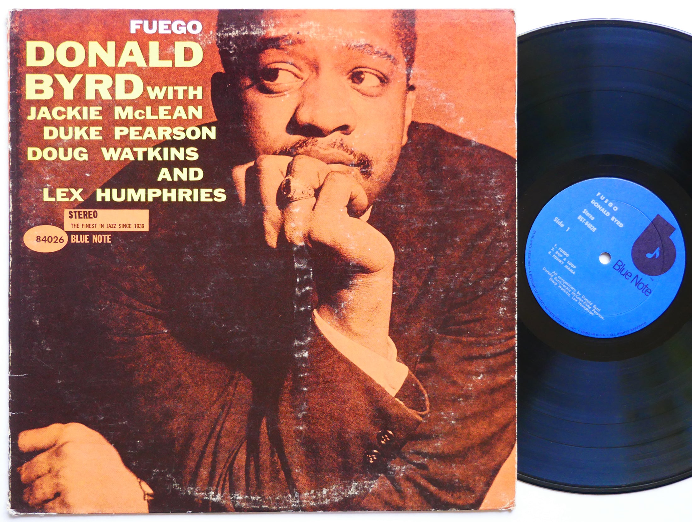 DONALD BYRD Fuego LP BLUE NOTE BST 84026 US 1973 RVG Jackie McLean Duke Pearson