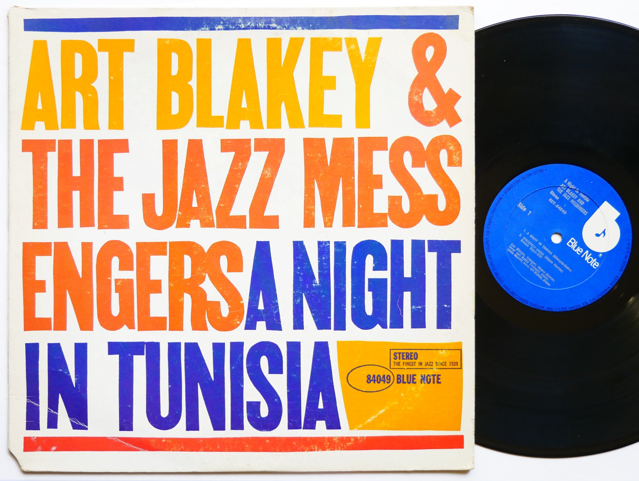 ART BLAKEY A Night In Tunisia LP BLUE NOTE BST 84049 US 1975 RVG Lee Morgan