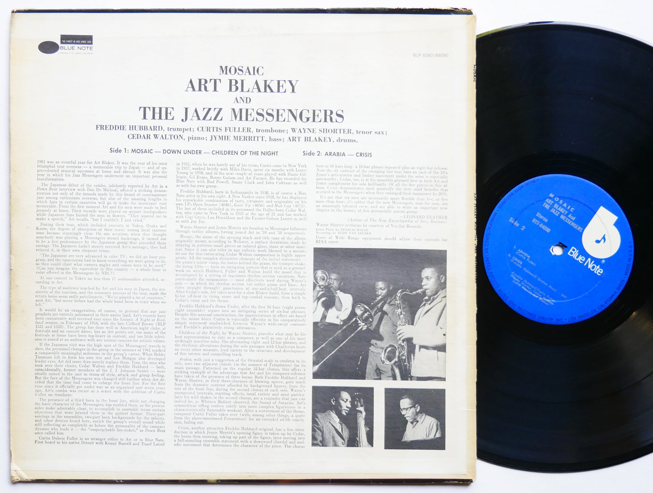 ART BLAKEY Mosaic LP BLUE NOTE BST 84090 US 1978 Wayne Shorter Curtis Fuller