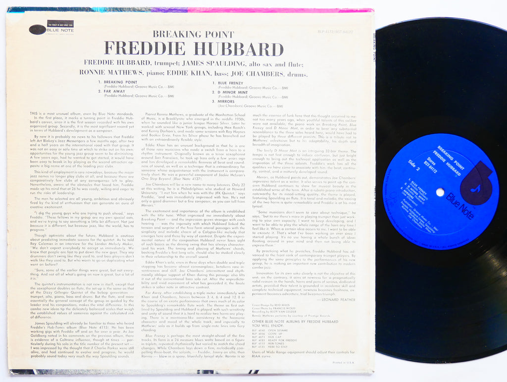 FREDDIE HUBBARD Breaking Point LP BLUE NOTE BST 84172 US 1973 James Spaulding