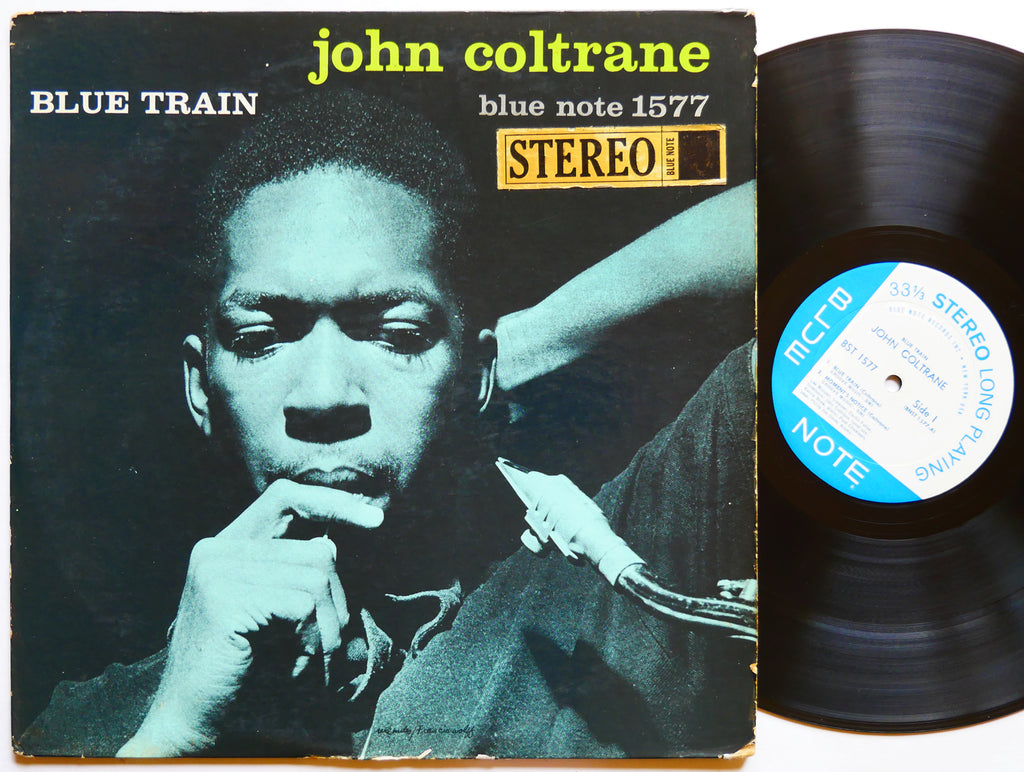 JOHN COLTRANE Blue Train LP BLUE NOTE BST 1577 US 1964 NY RVG EAR Lee Morgan