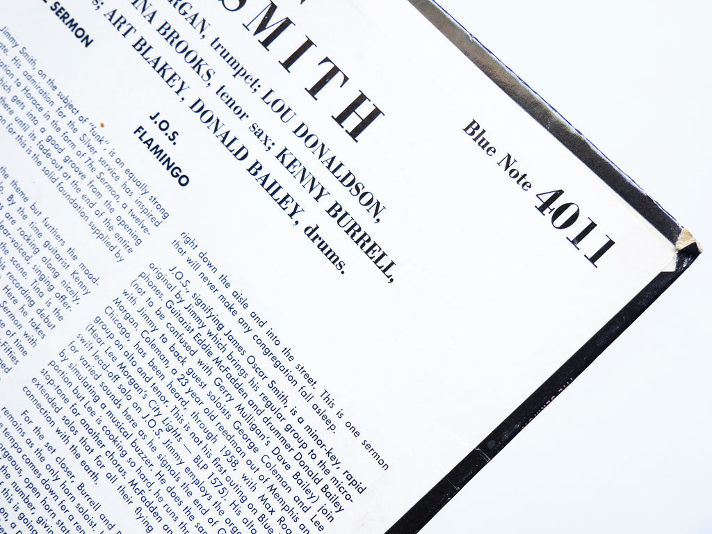 JIMMY SMITH The Sermon! LP BLUE NOTE BST 4011 US 1966 NY Lee Morgan Art Blakey