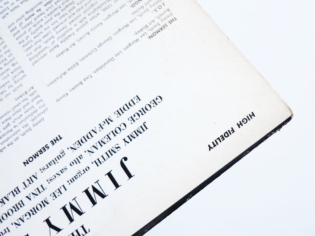 JIMMY SMITH The Sermon! LP BLUE NOTE BST 4011 US 1966 NY Lee Morgan Art Blakey