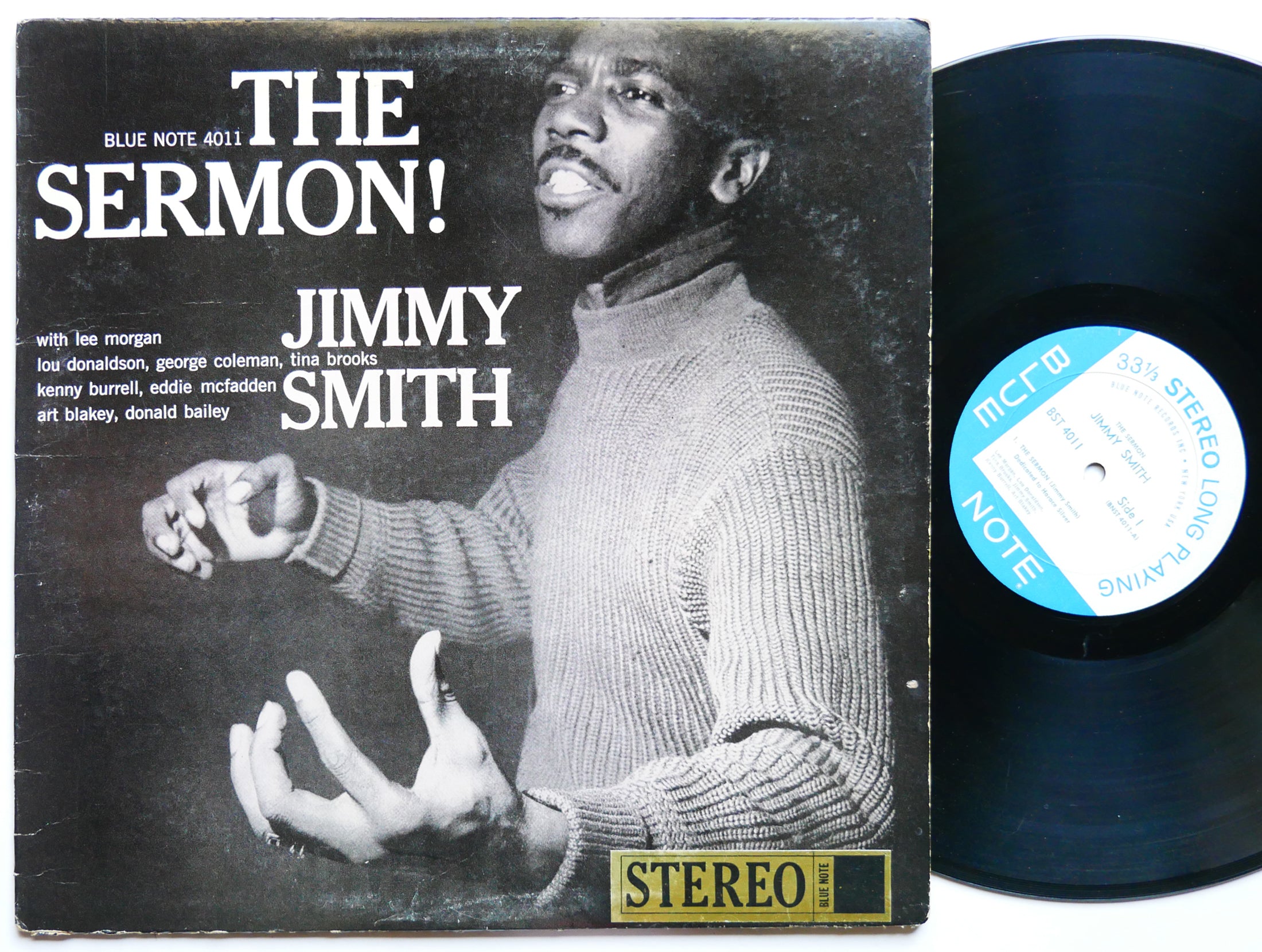 JIMMY SMITH The Sermon! LP BLUE NOTE BST 4011 US 1966 NY Lee